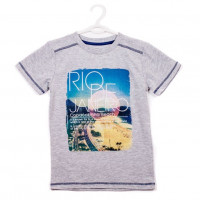 Фуфайка (футболка) с коротким рукавом для мальчика