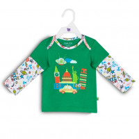 Фуфайка (футболка) длинный рукав для мальчика