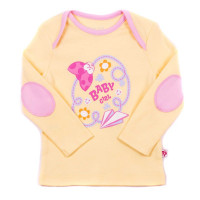 Фуфайка (футболка) длинный рукав для девочки