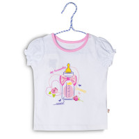 Фуфайка (футболка) короткий рукав для девочки